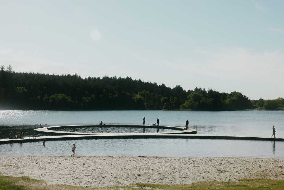 Vestre Søbad i Almindsø.