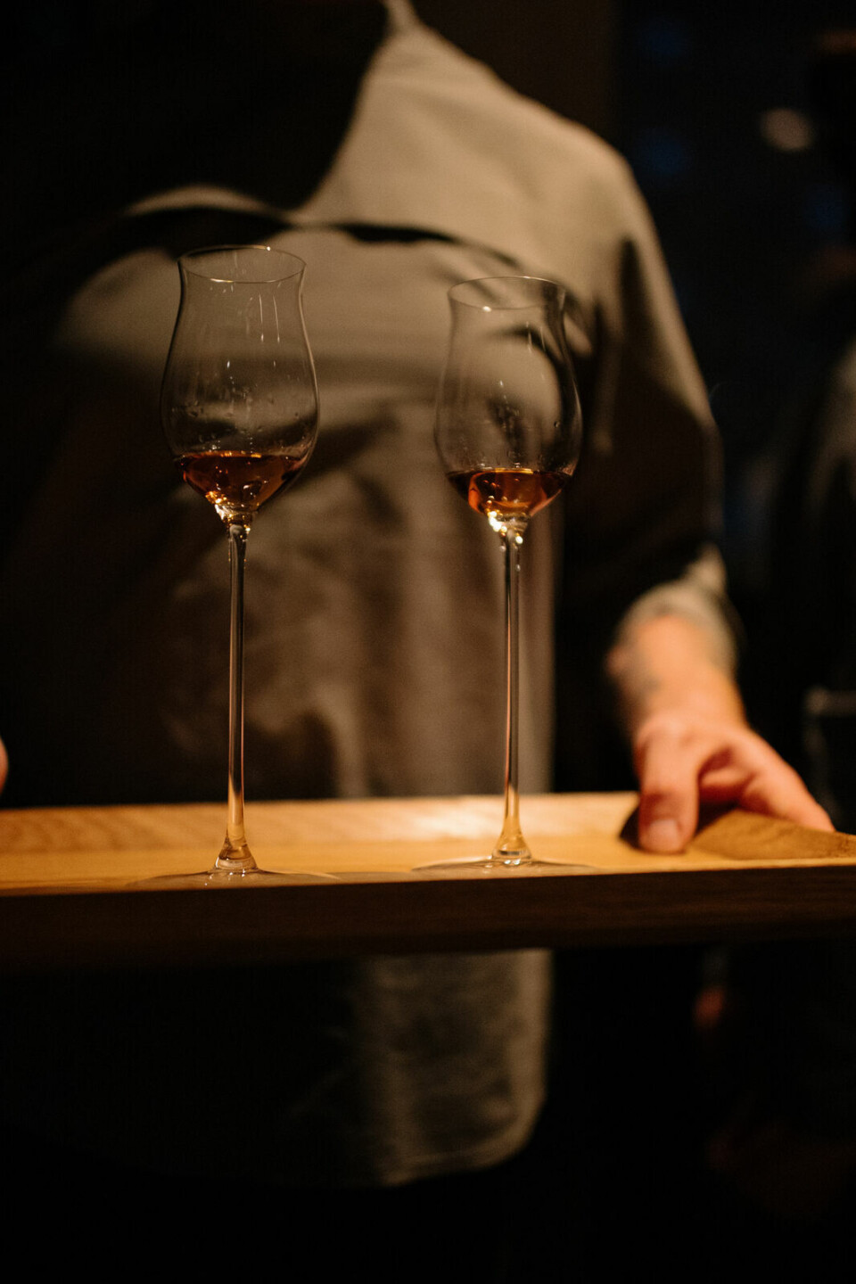 To glas med hver sin ene centiliter 'The Reach'.