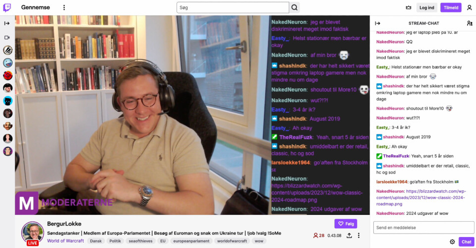 Hver søndag forvandler Bergur Løkke Rasmussen sig til en en stor, muskuløs ridder