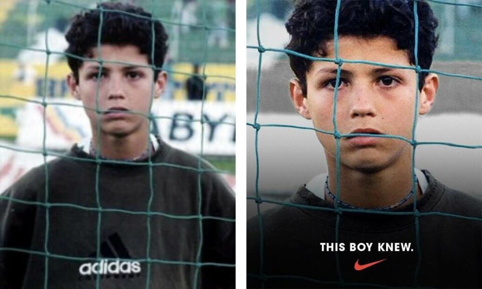 Uheldigt sammentræf: Ronaldo har adidas på i Nikes nye reklame
