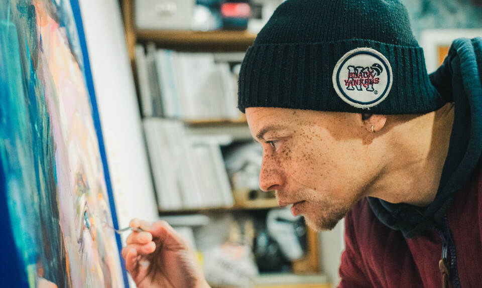 Benjamin Abana har malet kong Frederik: ”Han har et lidt skævt ansigt”