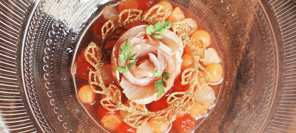 Den klassiske forret med skinke og melon har fået et ansigtsløft