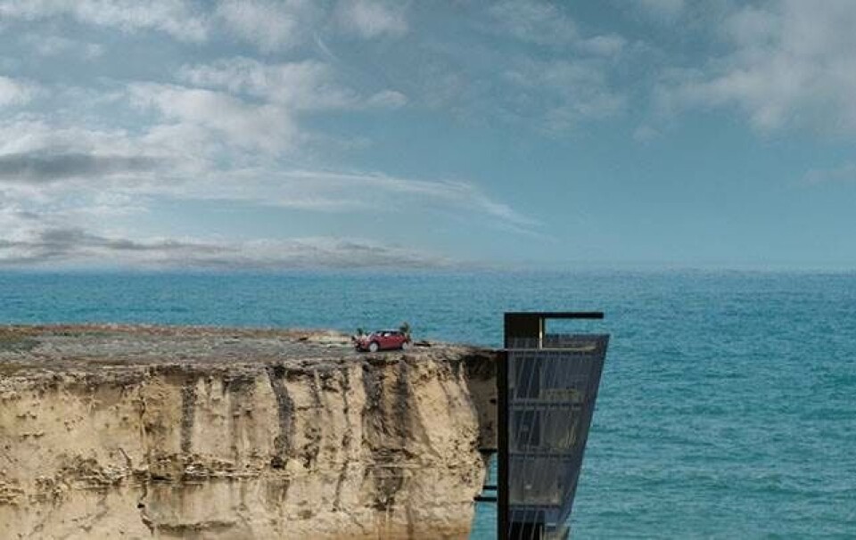 Australsk tegnestue designer cliffhanger-hus