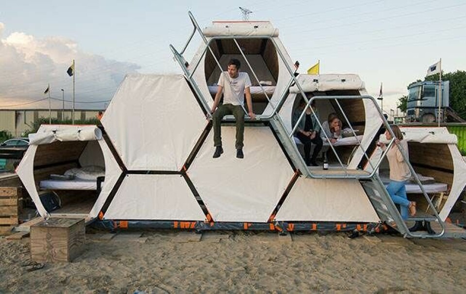 Designere skaber mikro-hoteller til festivaler