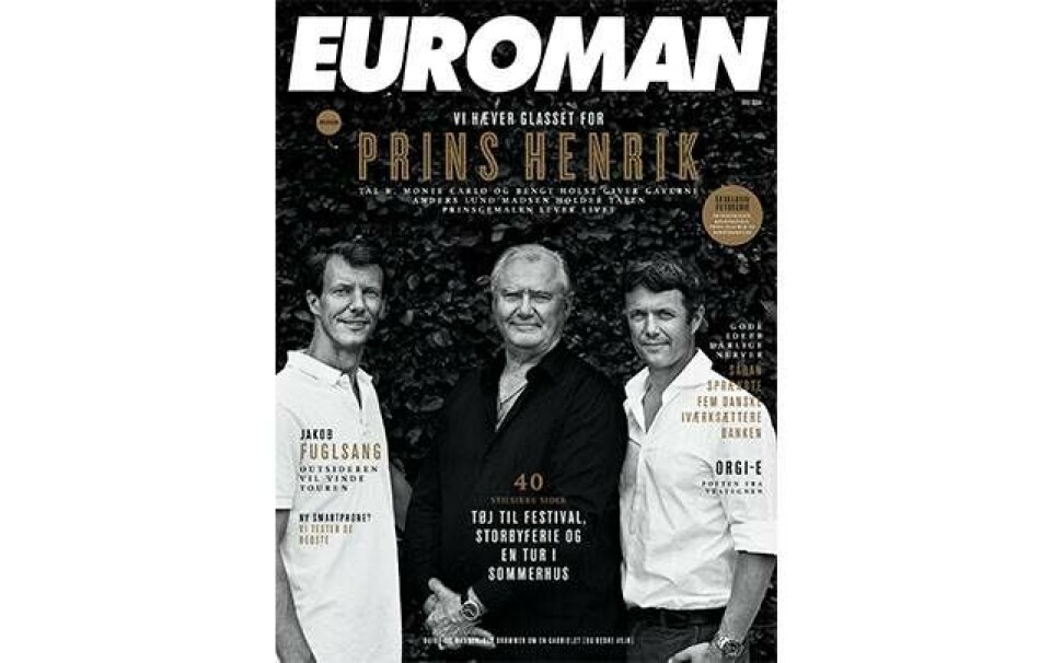 Euroman slår på glasset for den nysgerrige prins