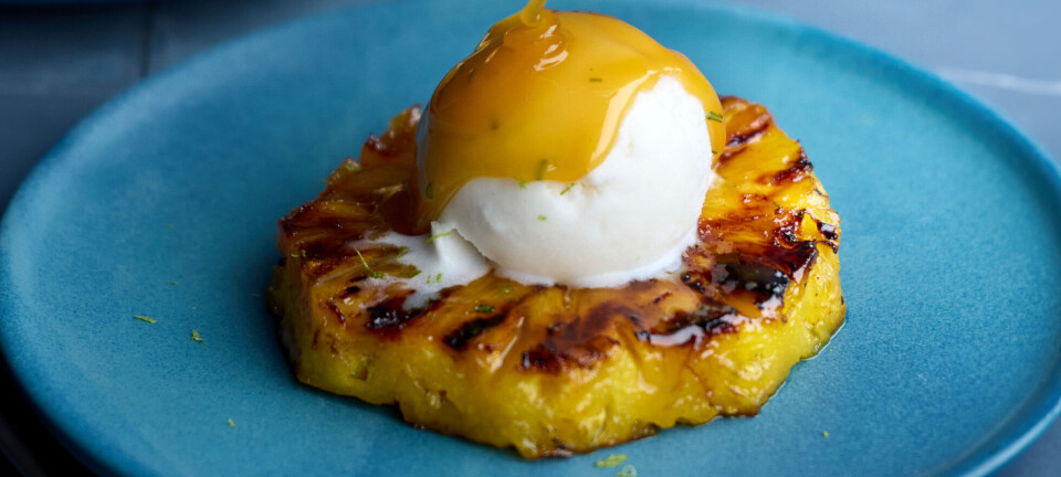 Der er seriøs piña colada-stemning i denne dessert