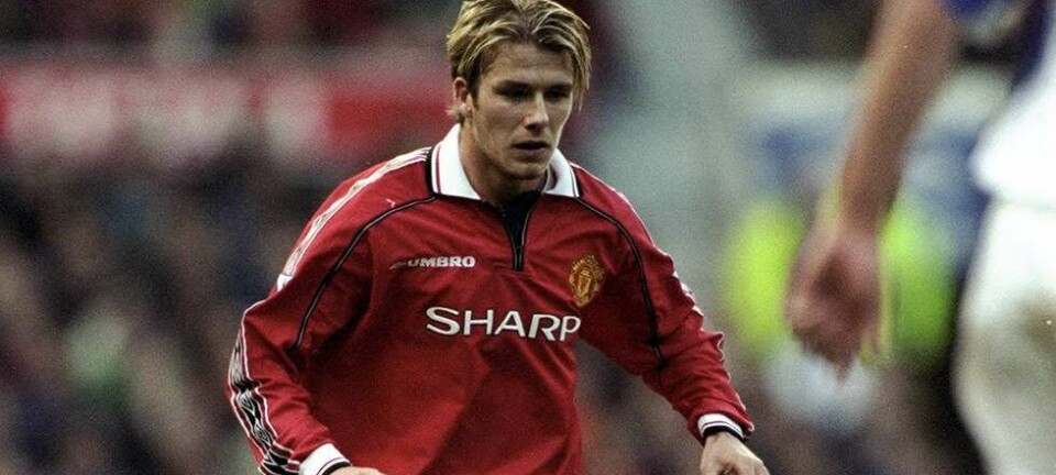 Både håret og trøjen: Beckham anno ’98 er hip igen