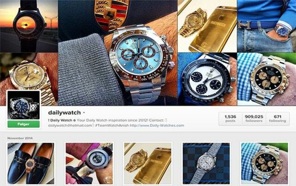 9 anbefalinger til ure på Instagram fra verdens populæreste profil