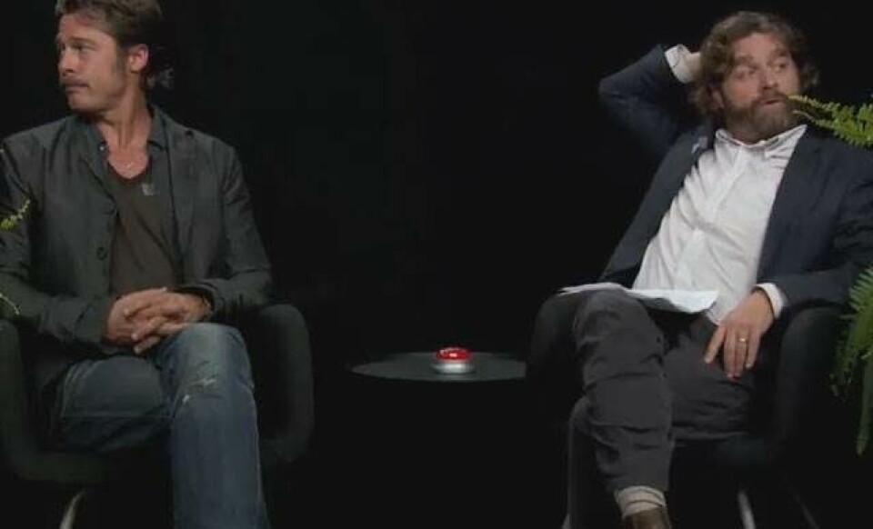 Zach Galifianakis møder Brad Pitt i endnu et perfekt interview