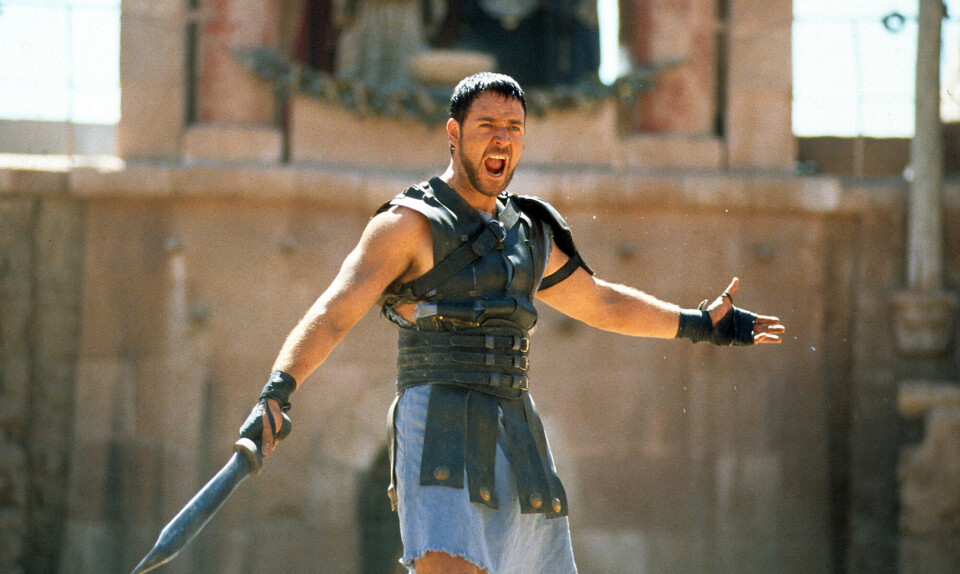 Russell Crowe i hovedrollen som Maximus i 'Gladiator' fra 2000.