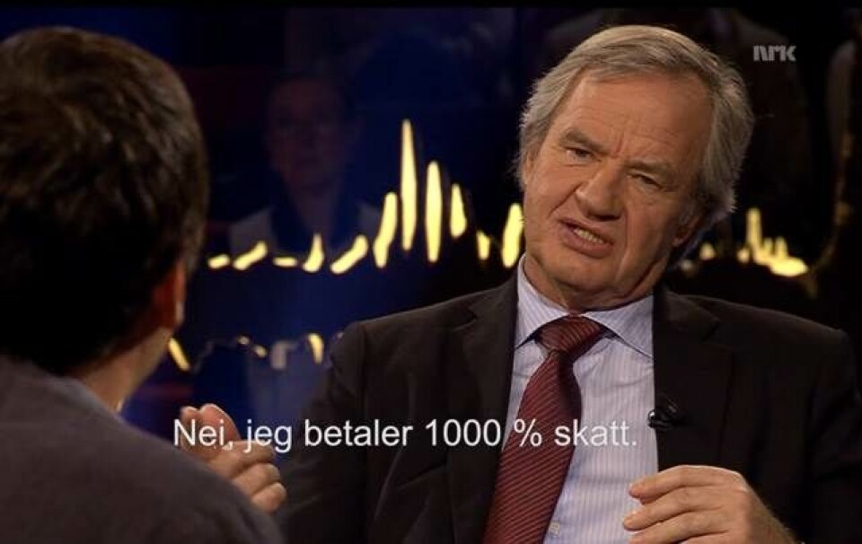 Norwegian-boss presset på sin skat i heftig tv-debat