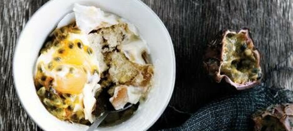 Citrontrifli med kokos og passionsfrugt