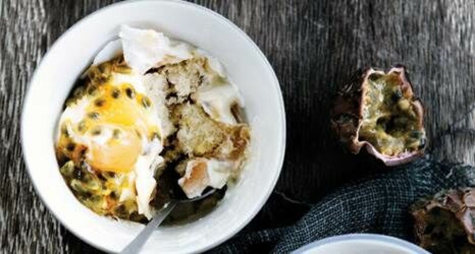 Citrontrifli med kokos og passionsfrugt