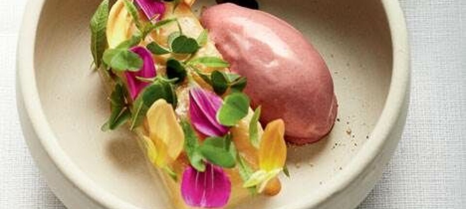 Tarte tatin med karamelliseret blommeis og røg