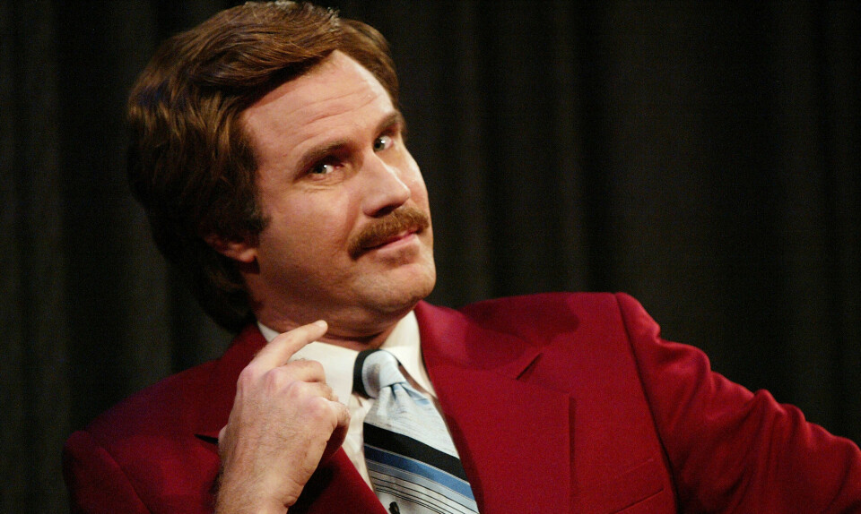Will Ferrell i den morsomme 'Anchorman: The Legend of Ron Burgundy (2004)', der er blandt de bedste komedier i nyere tid.
