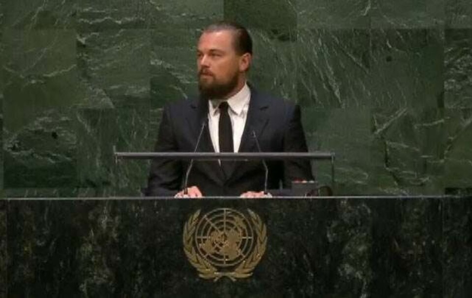 Leonardo DiCaprio til verdens ledere: ”I må handle nu.”