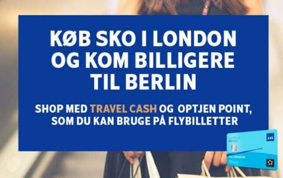 Optjen SAS-point i udlandet