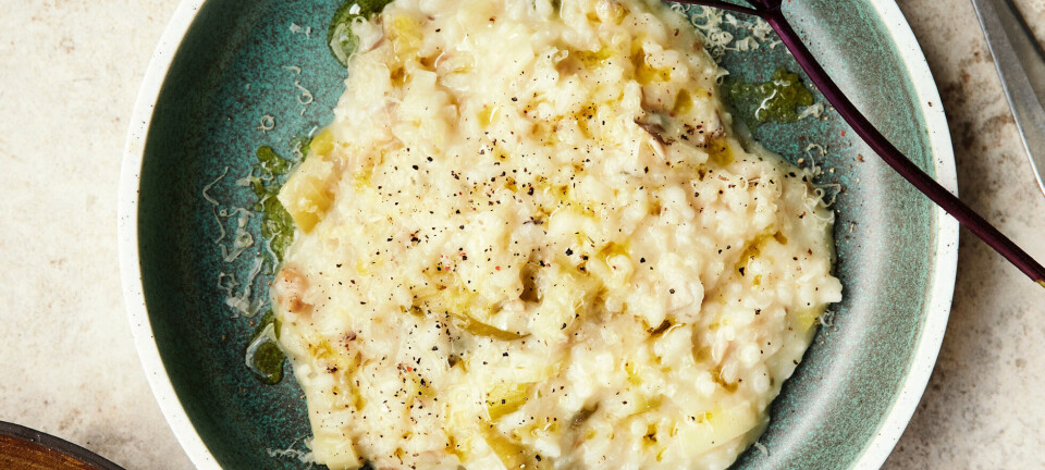 Svamperisotto med fennikelsalat