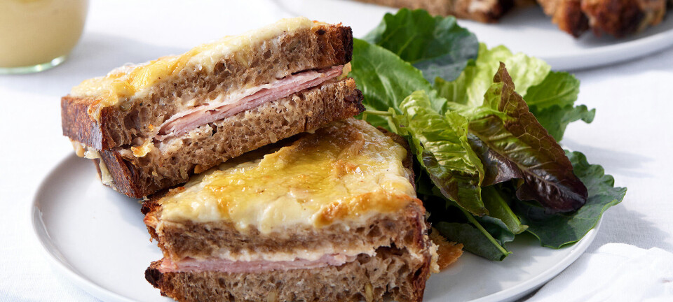 Croque monsieur med havarti og rødkit