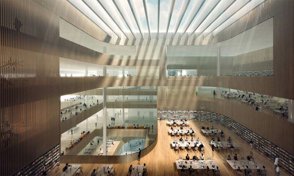 Schmidt Hammer Lassen bibliotek i Shanghai