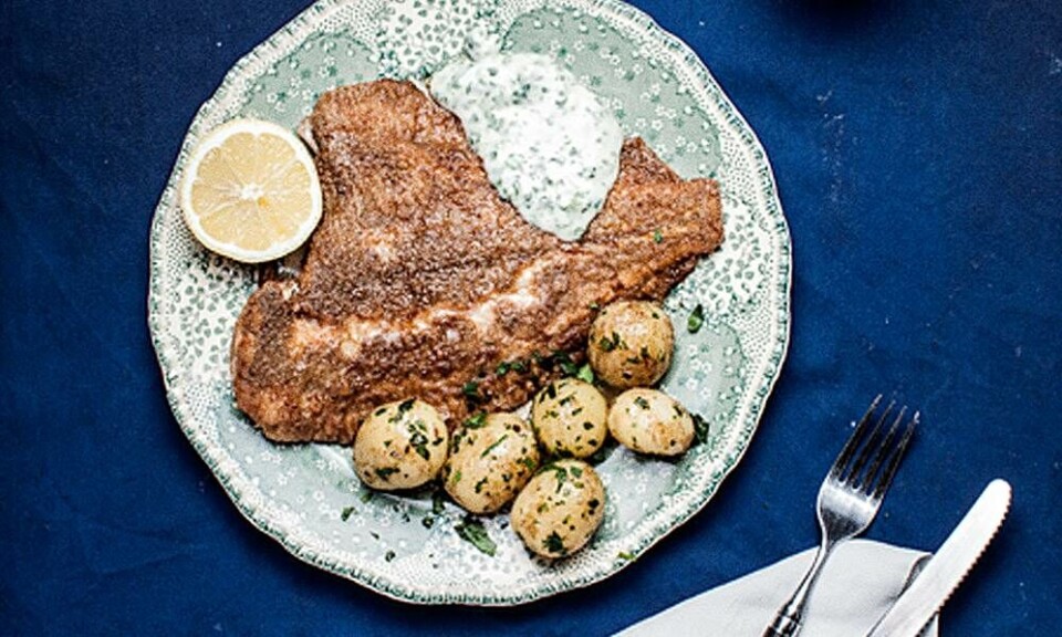 Helstegt rødspætte gode fiskerestauranter
