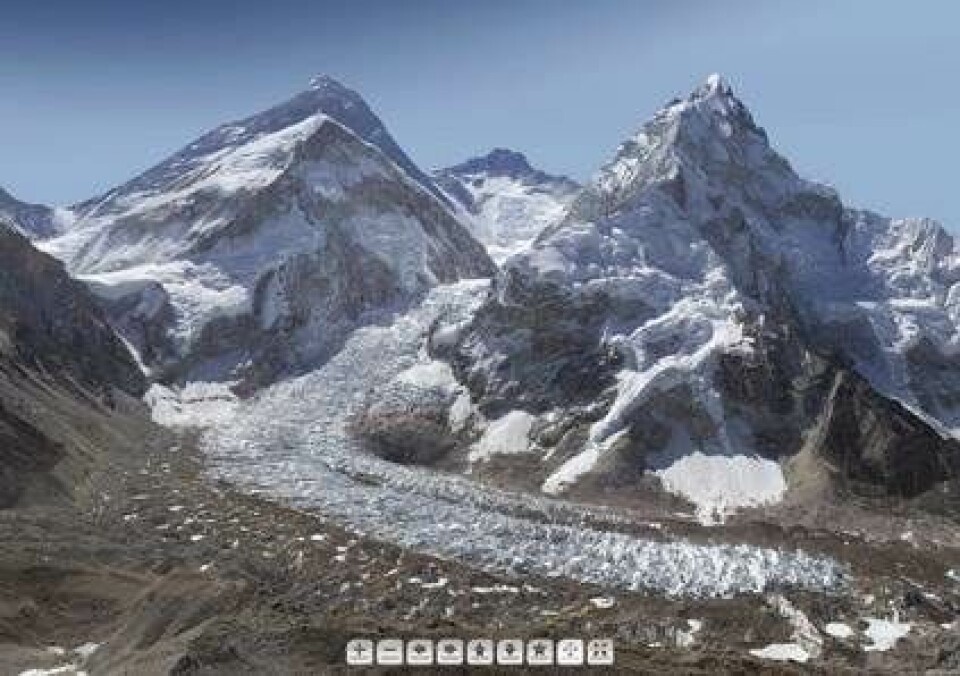 Gigapixel-billede af Mount Everest