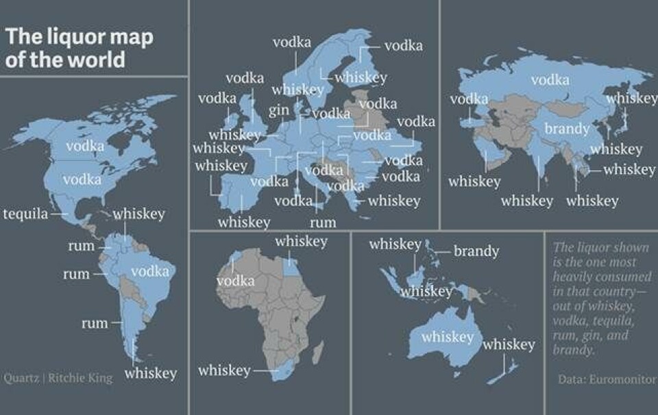 Danmark drikker helst whisky