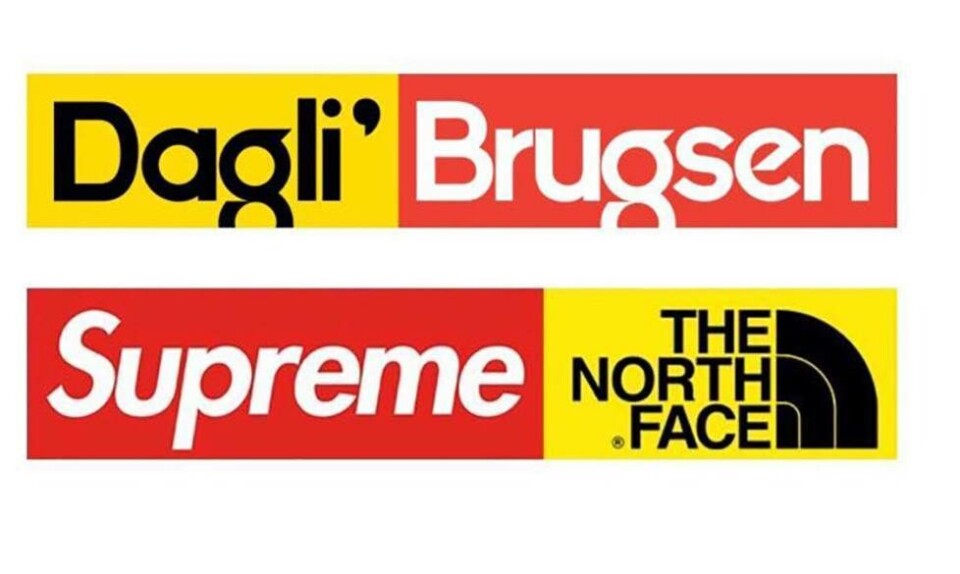 Sjovt sammenfald: Supremes nye logo ser ud som Dagli' Brugsens