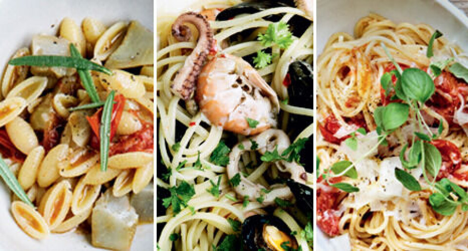7 italienske pasta opskrifter