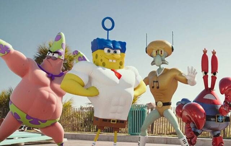 Se trailer: SvampeBob Firkant er usandsynlig superhelt i ny film.