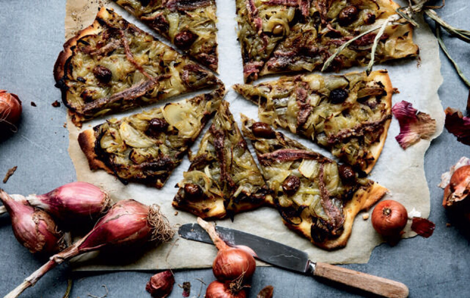 Opskrift på pissaladière