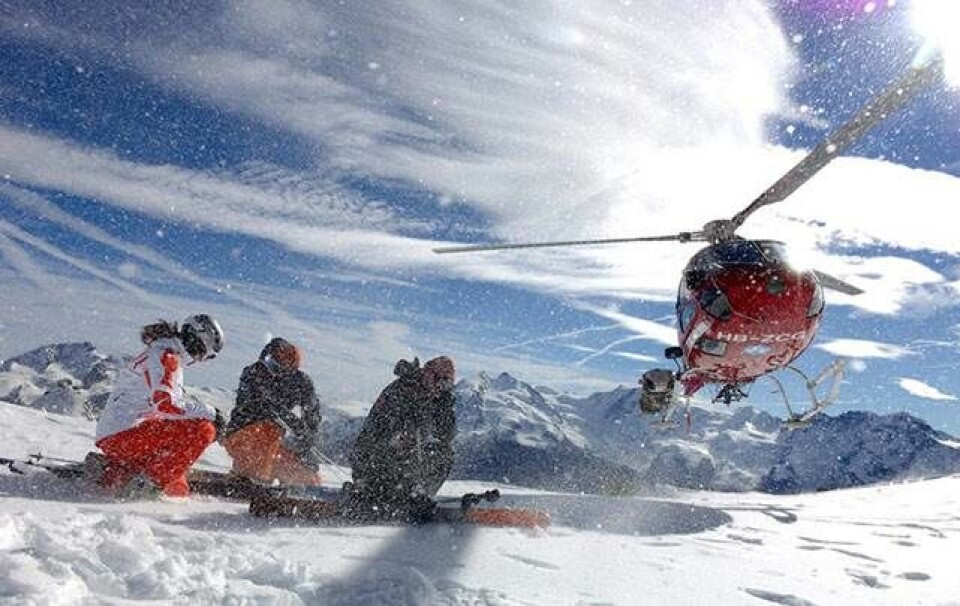 Heli-skiing