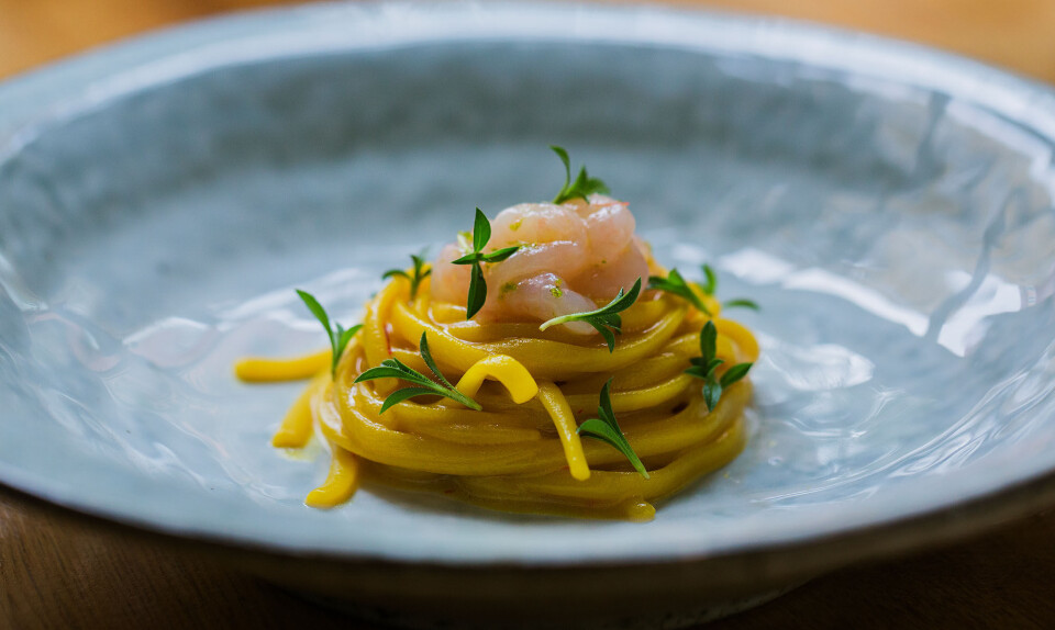 Linguine med rejer