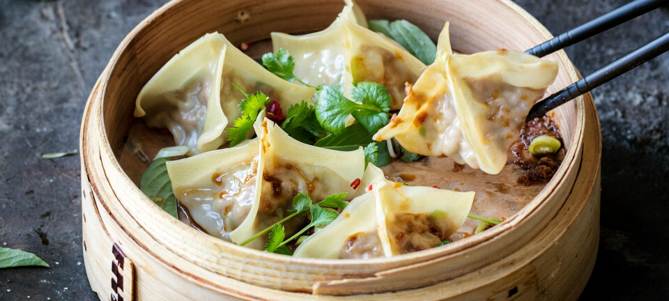 Dumplings med gris og citrongræs