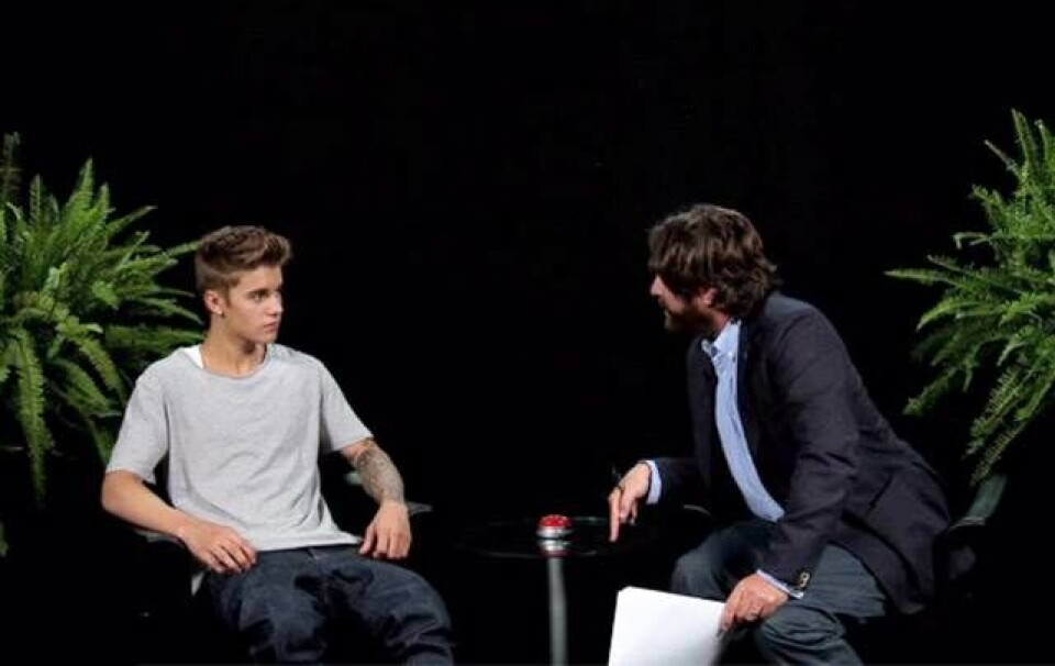Zach Galifianakis giver Justin Bieber tæsk