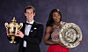 Serena Williams og Andy Murray stiller op som par ved Wimbledon