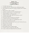 Rules of a gentleman