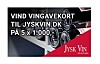 Vind vingavekort på 5 x 1.000 kr. til Jysk Vin