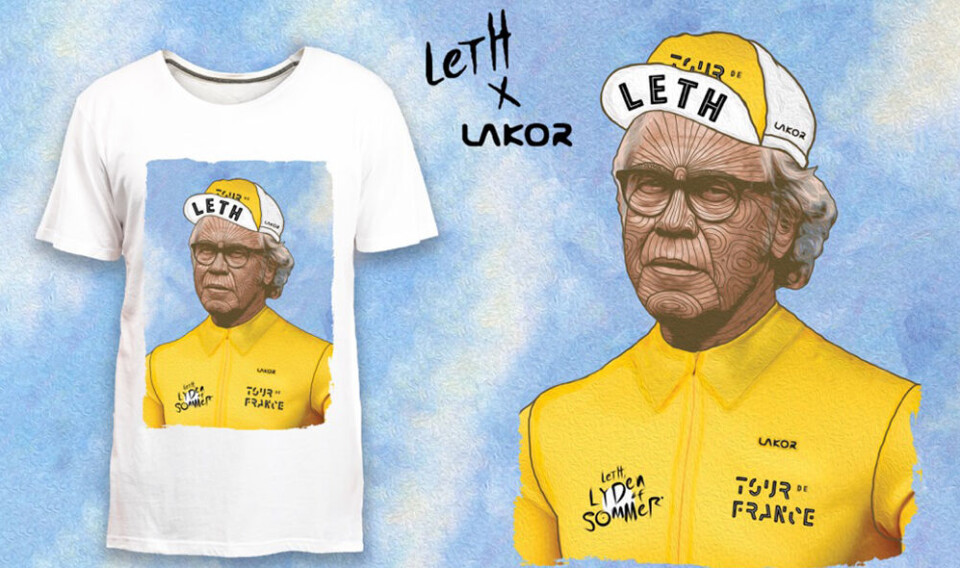 Jørgen Leth T-shirt bliver revet væk før de overhovedet er til salg