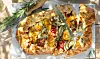 Galette med tomat og courgette