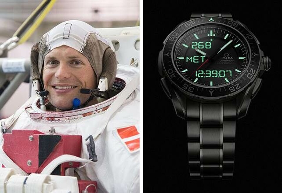 Omega sætter ur på dansk astronaut