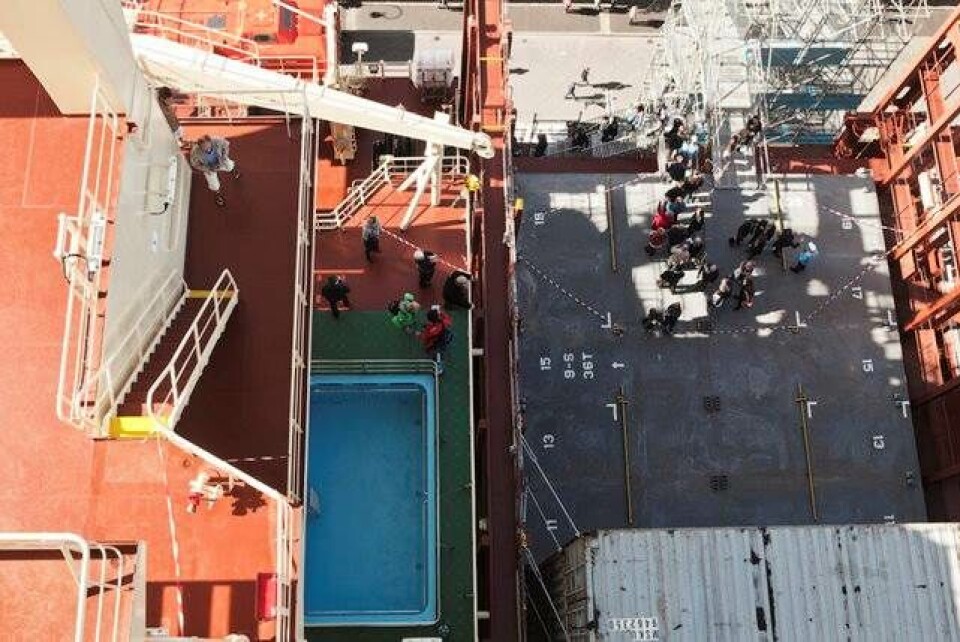 Se billeder: Ombord på verdens største containerskib Triple-E