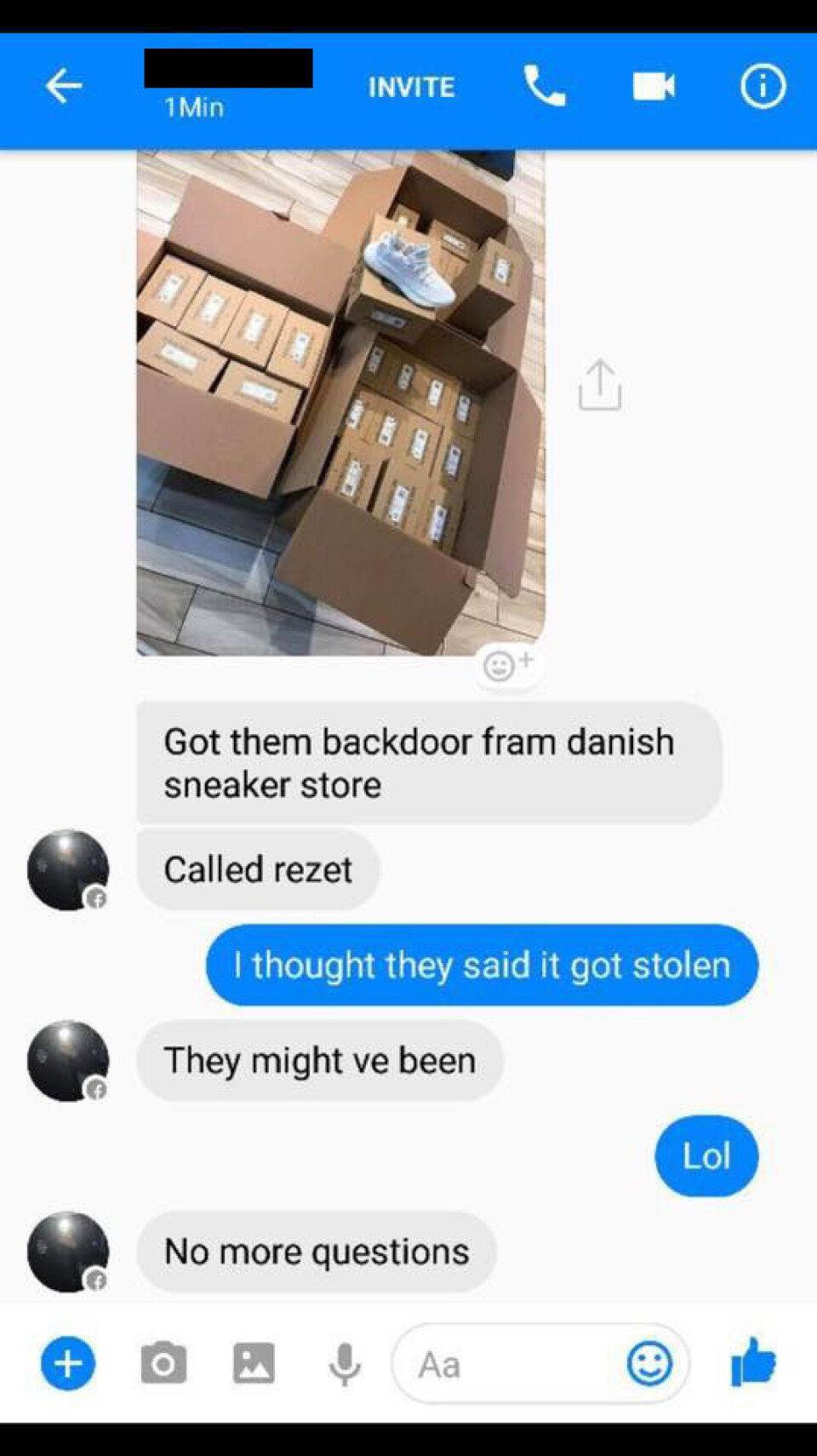 Rezet Store har fået stjålet stor sending Adidas Yeezy Boost