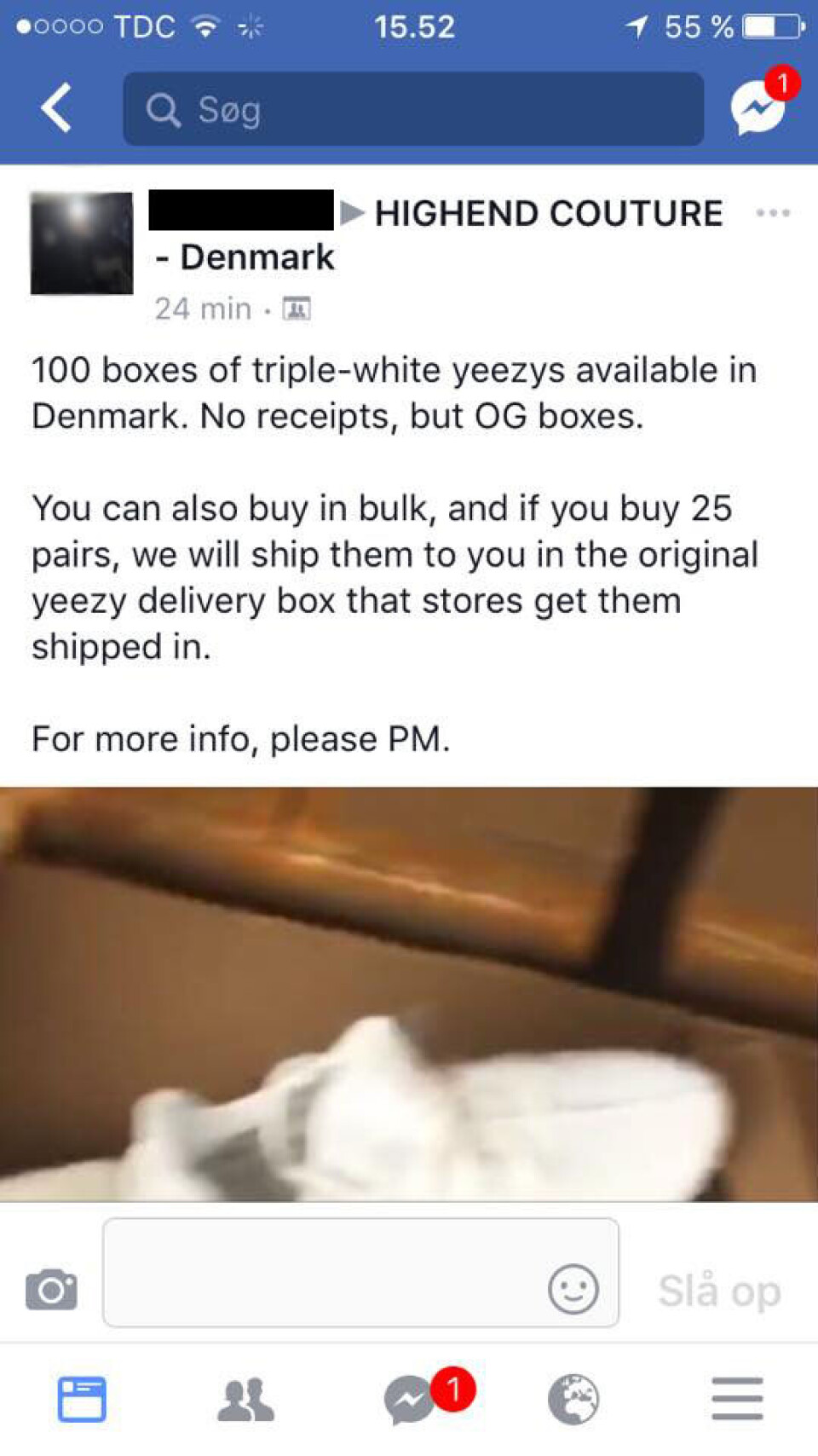Rezet Store har fået stjålet stor sending Adidas Yeezy Boost