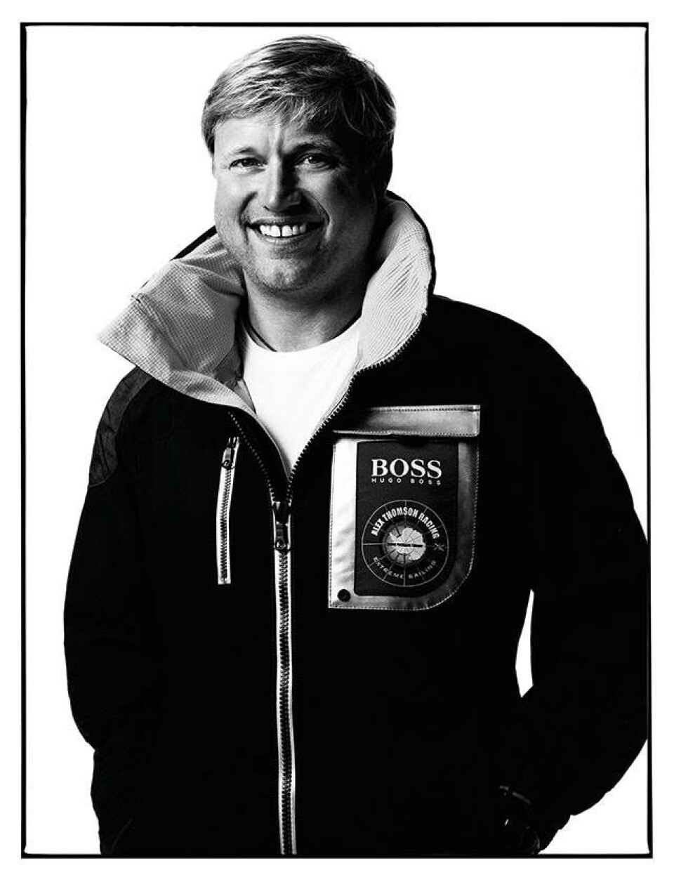 Stjernefotograf skyder sportsmænd i skarpe suits
