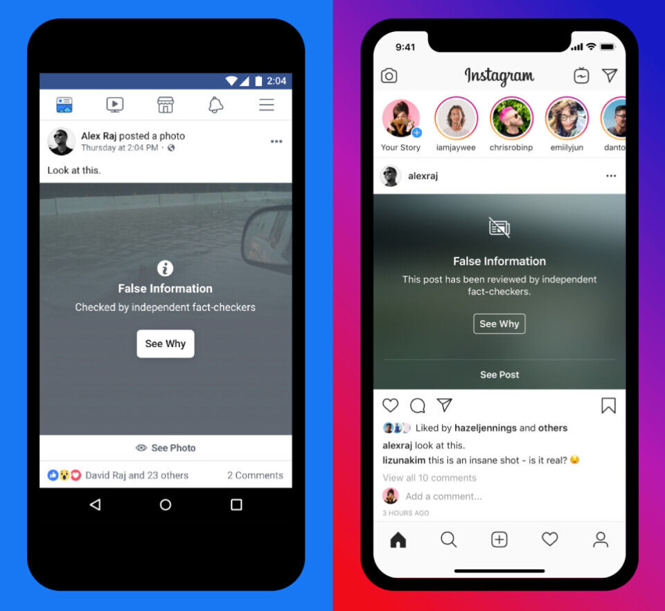 Billede 2 - Facebook og Instagram vil bekæmpe fake news