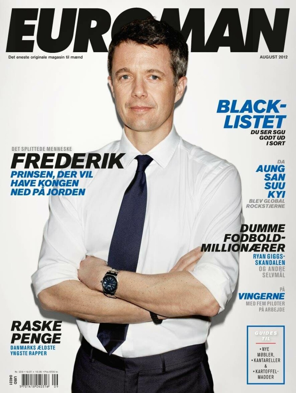 Kronprins Frederik på forsiden af det nye Euroman