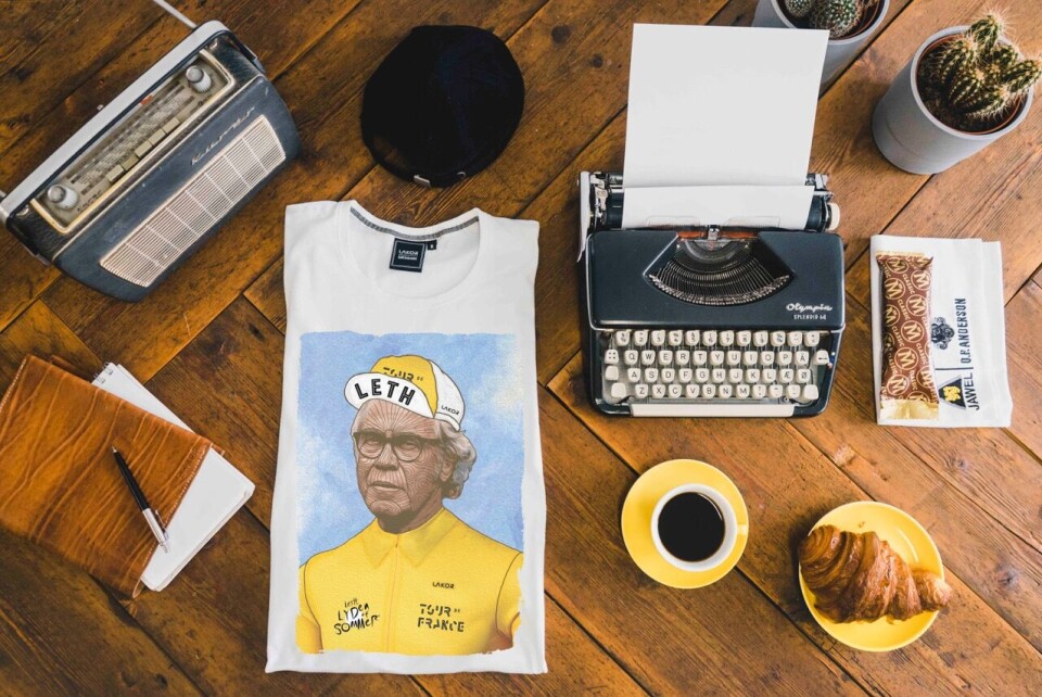 Jørgen Leth T-shirt bliver revet væk før de er sat til salg