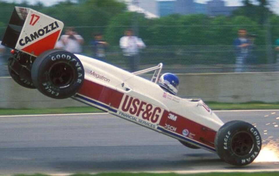 5 spektakulære crashes i Formel 1-historien
