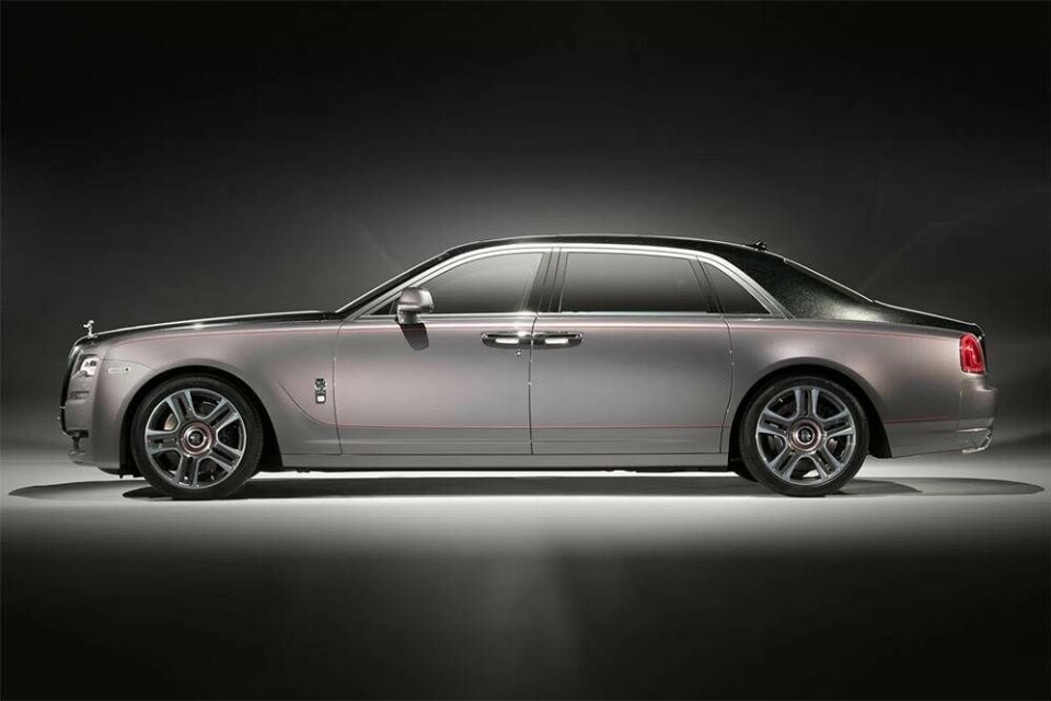 Den nye Rolls-Royce er lakeret med 1.000 knuste diamanter
